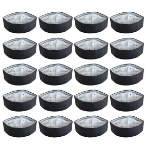 20 Pcs La Black Hat Disposable Chef Hat Disposable Cook Hat Paper Chef Cap Non Woven Chef Hats Food Service Hats