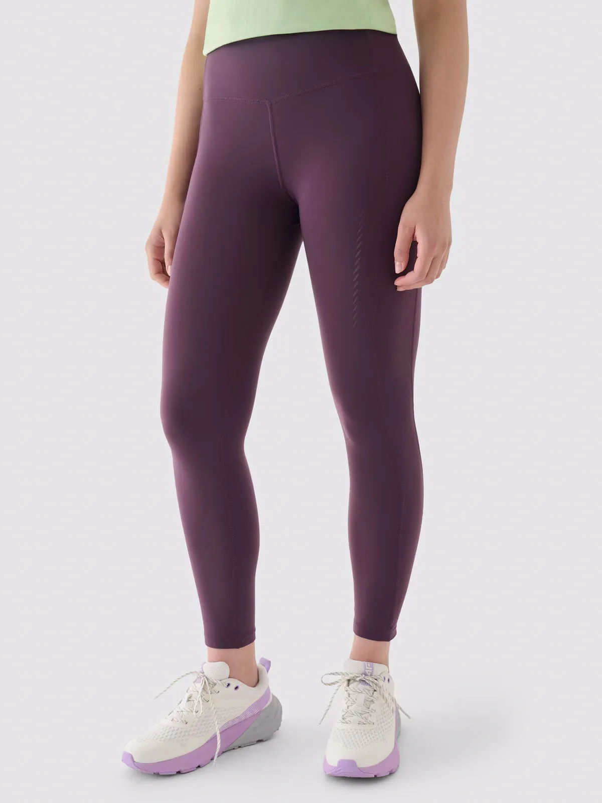 4F Leggings para mujer púrpura