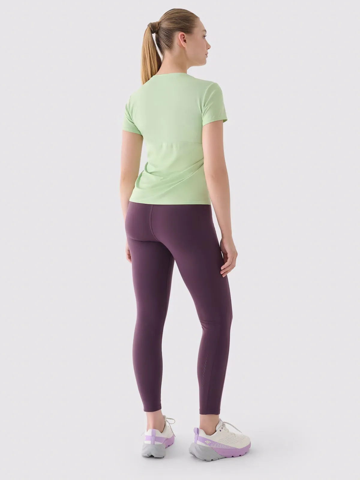 4F Leggings para mujer púrpura