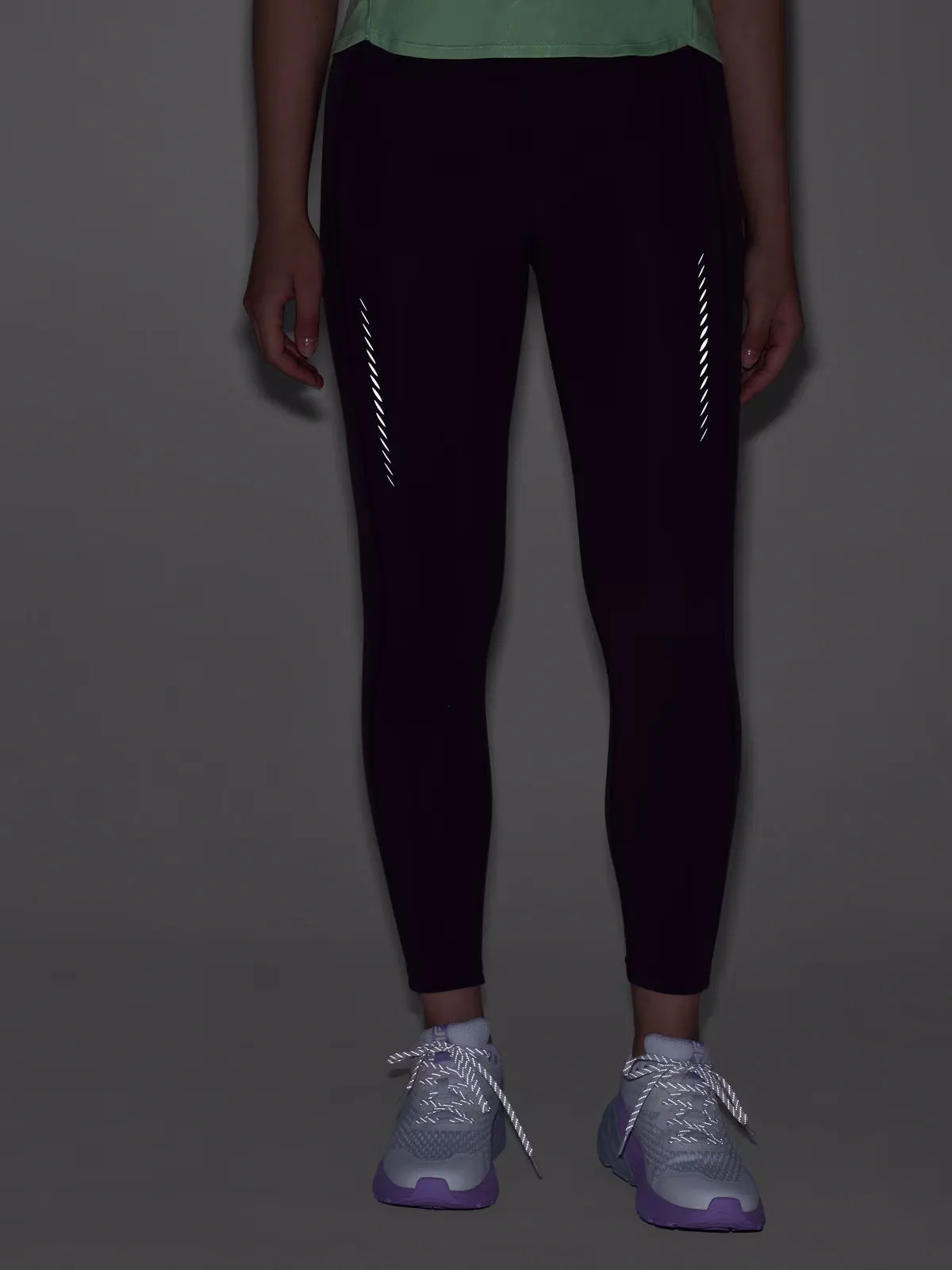 4F Leggings para mujer púrpura