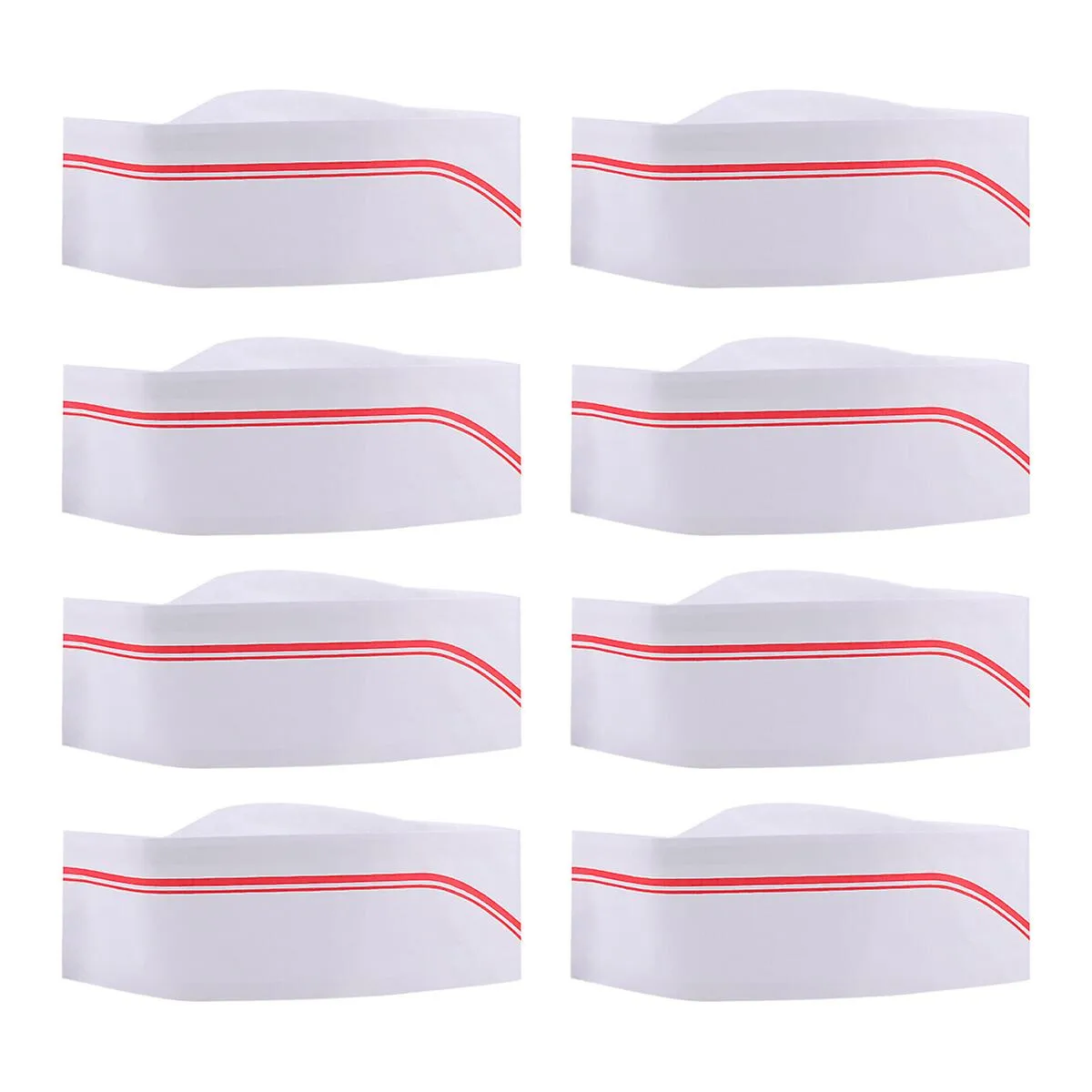 50 Pcs Chef Hats Kids Chef Costume Chef Toque Baker Hat Cooking Hats Elastic Chef Hats