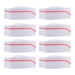 50 Pcs Chef Hats Kids Chef Costume Chef Toque Baker Hat Cooking Hats Elastic Chef Hats