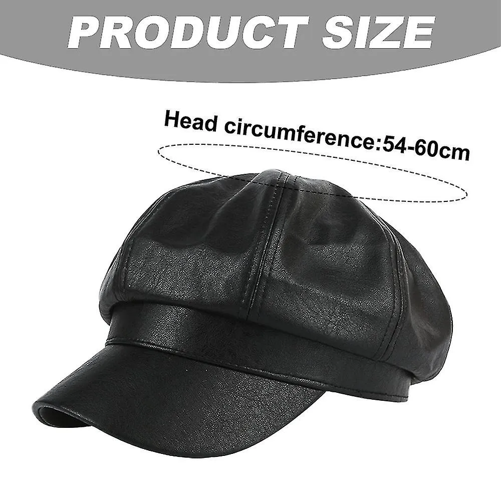 56-58cm Hat Circumference, Beret With Edge, Female Summer Leather Sunscreen Hat