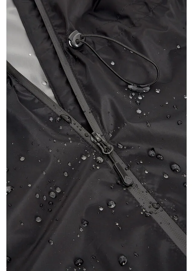 Abrigo funcional oversize, muy ancho, impermeable Negro