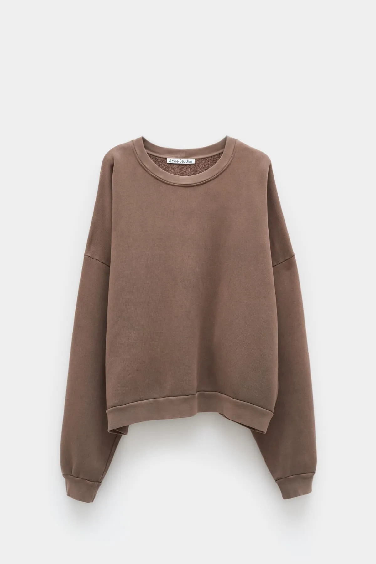 ACNE STUDIOS DARK BROWN GLOVE FIT SWEATSHIRT