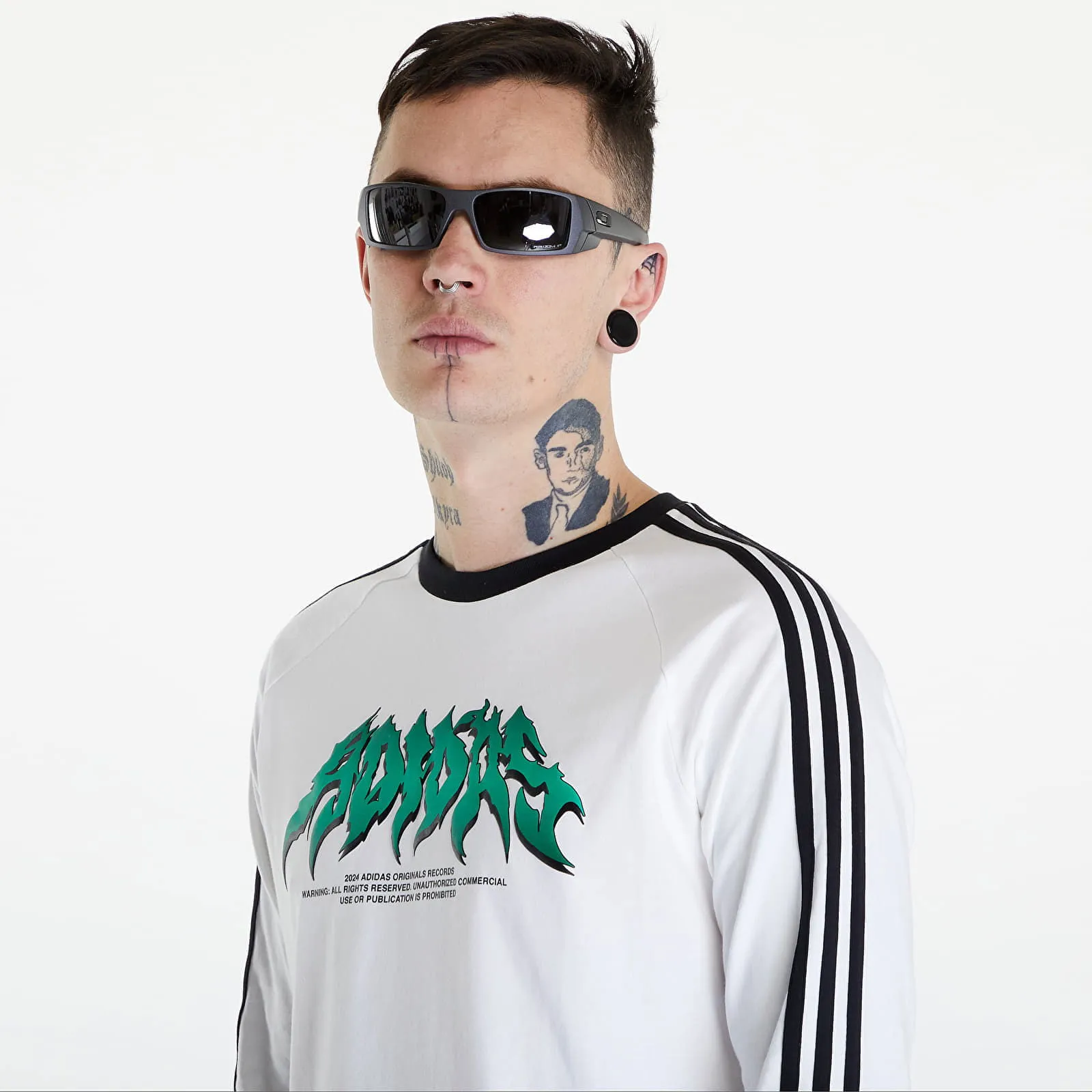 adidas Originals Flames Long Sleeve Tee White/ Black