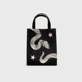 ANACONDA MINI TOTE BAG BLACK