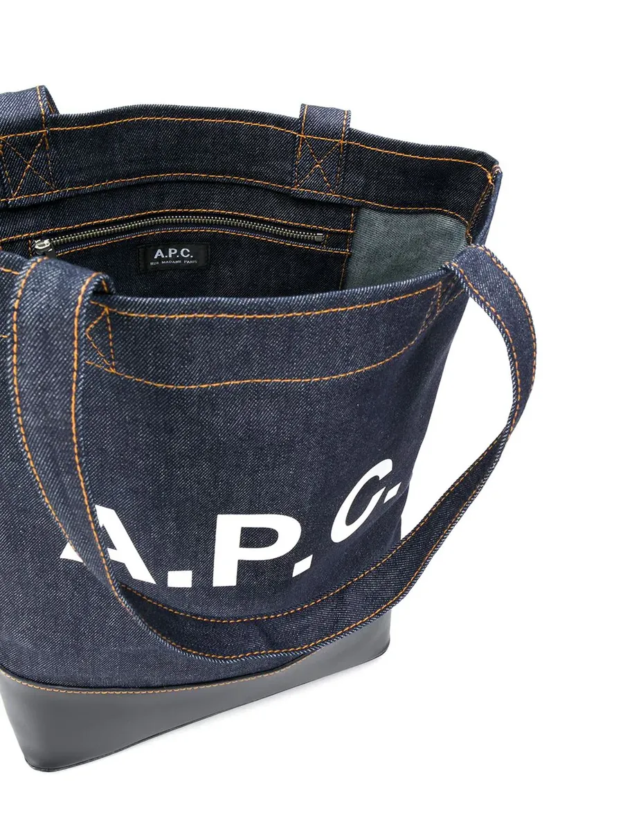 A.P.C. DENIM TOTE AXEL