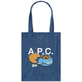 A.P.C. END. x 'Coffee Club' Lou Denim x Tote Bag