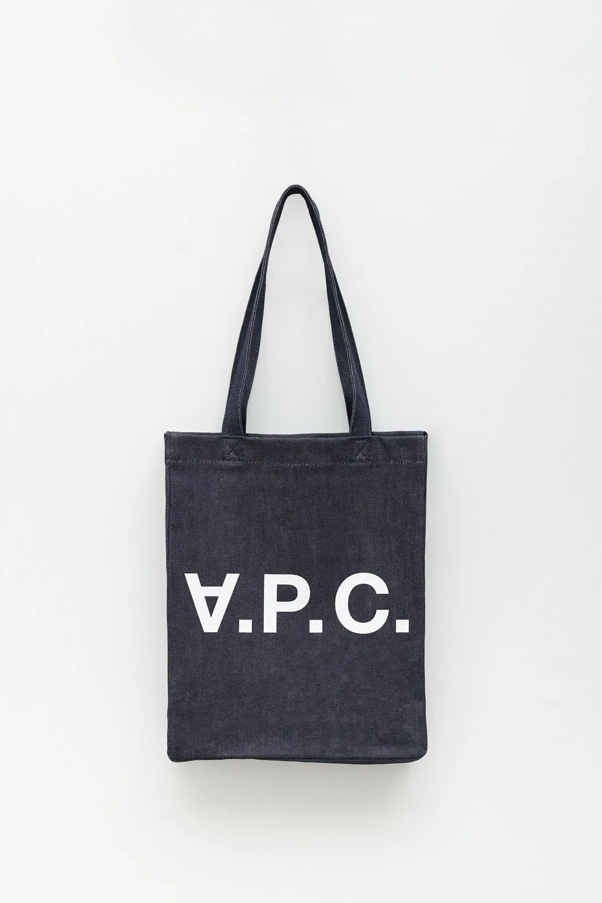 APC INDIGO DENIM LAURE TOTE BAG