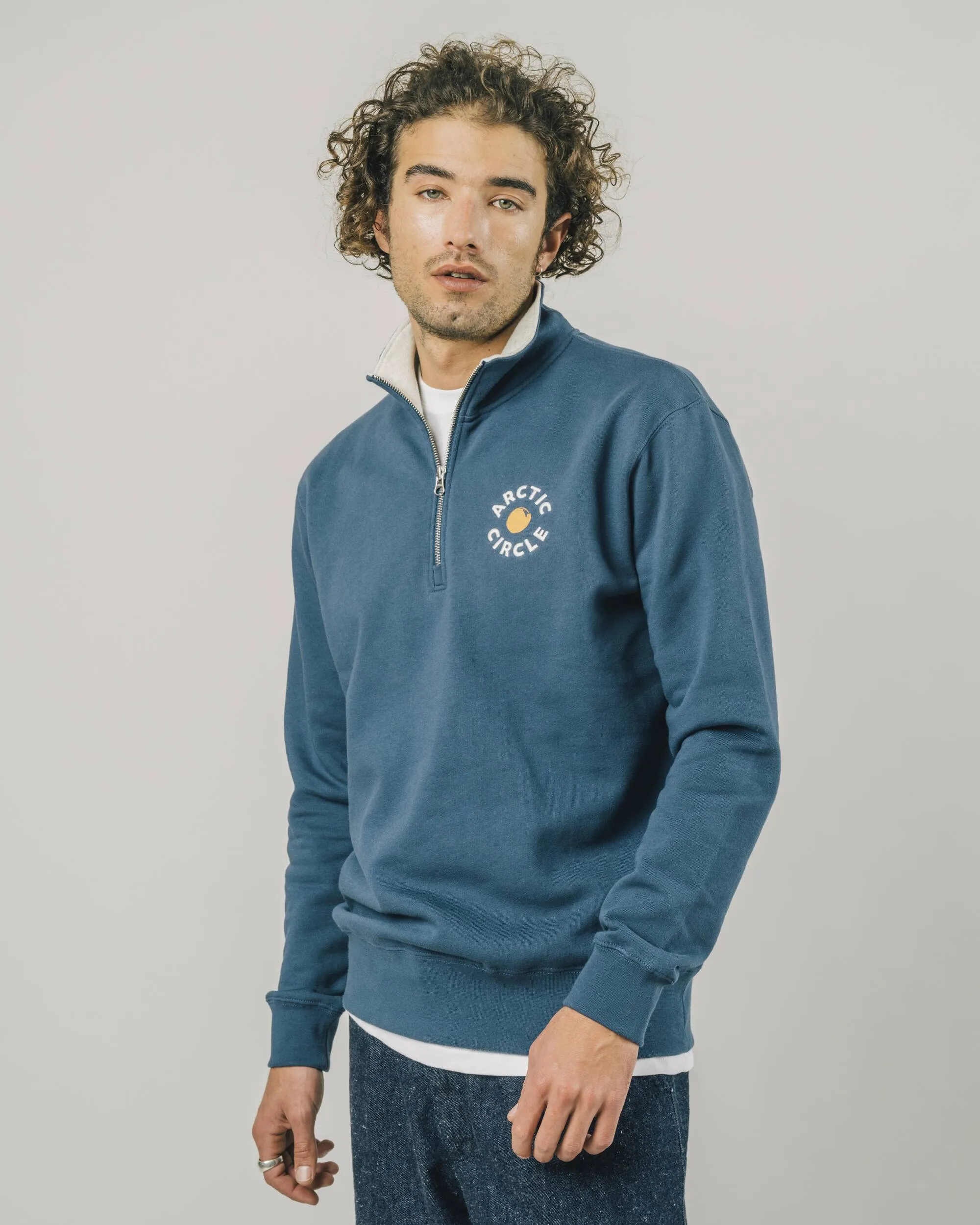 Arctic Circle Zip Sweatshirt Indigo