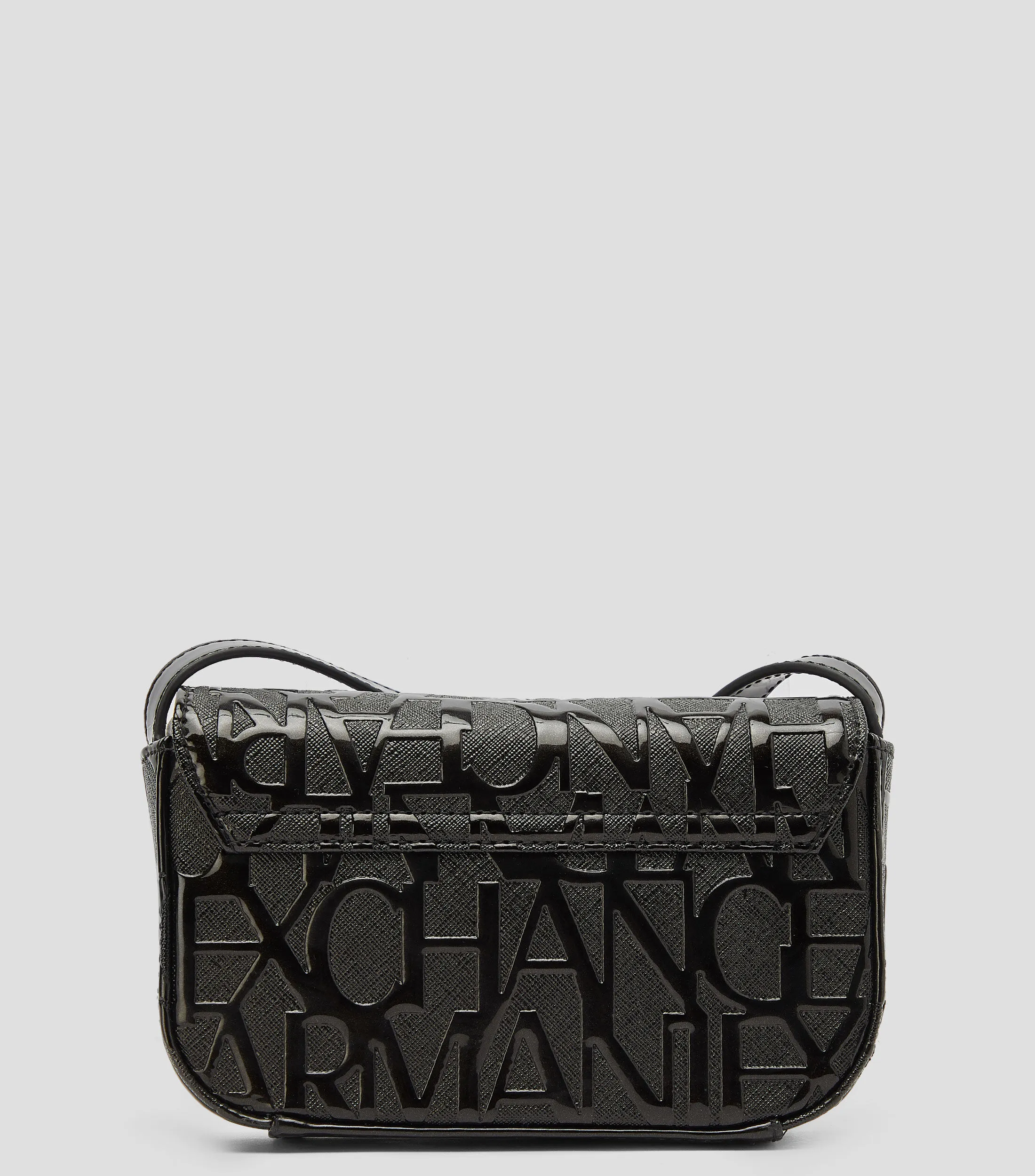 Armani Exchange Bolso messenger negro monogram Mujer