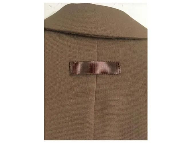 Autre Marque 100% Traje sastre de lana. Beige 