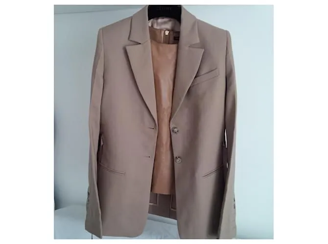 Autre Marque 100% Traje sastre de lana. Beige 