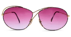 Autre Marque Casanova Vintage Rosa Chapado En Oro Gafas De Sol C 02 56/20 130MM 