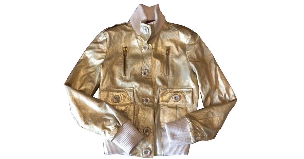 Autre Marque Chaquetas Dorado 