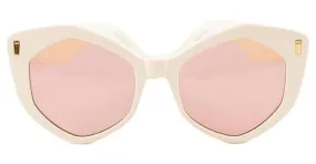 Autre Marque Gafas de sol blancas Blanco 