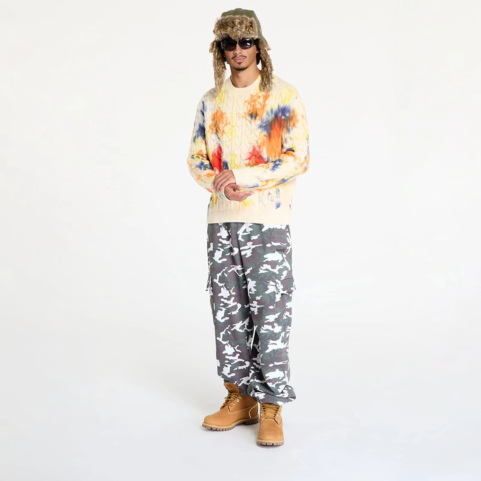 Awake NY Applique Sweater Tie Dye S