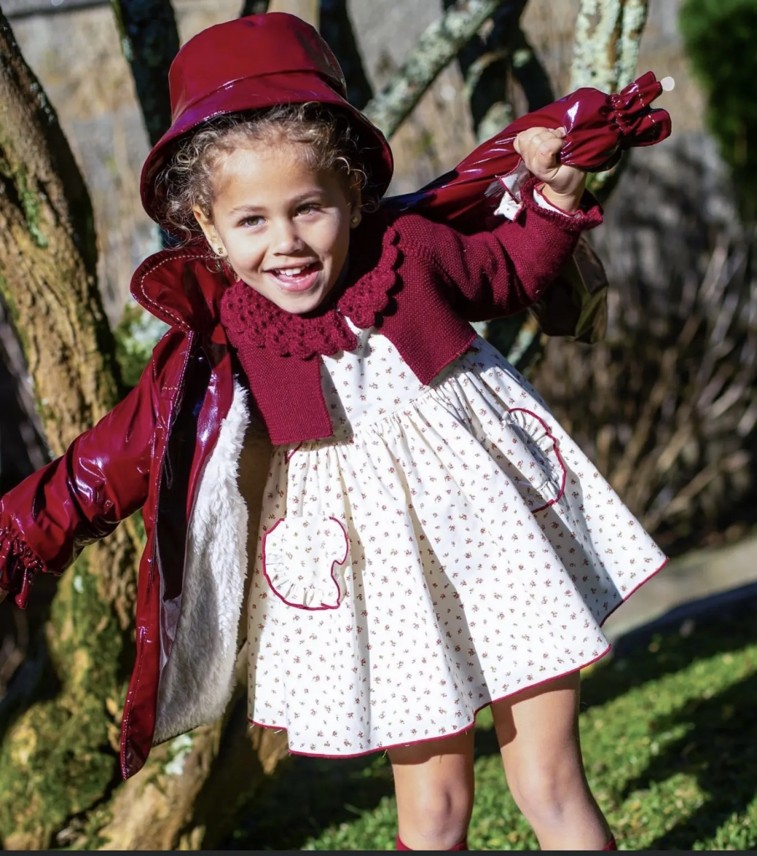 Baby boy with panties and jacket Rubí Collection from La Martinique