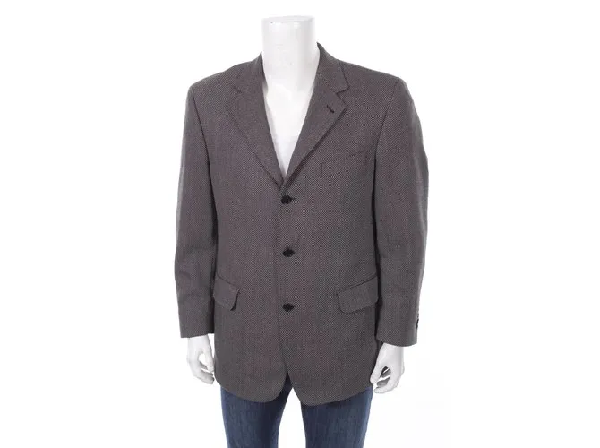 Balmain Blazers Chaquetas Negro Gris 