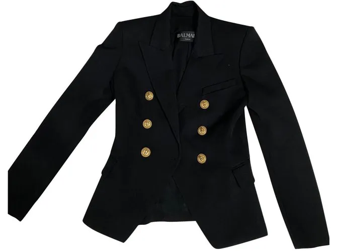 Balmain Chaquetas Negro 