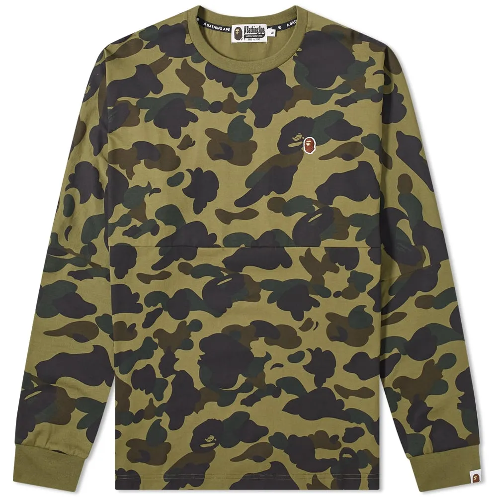 BAPE Long Sleeve 1st Camo Relaxed Tee