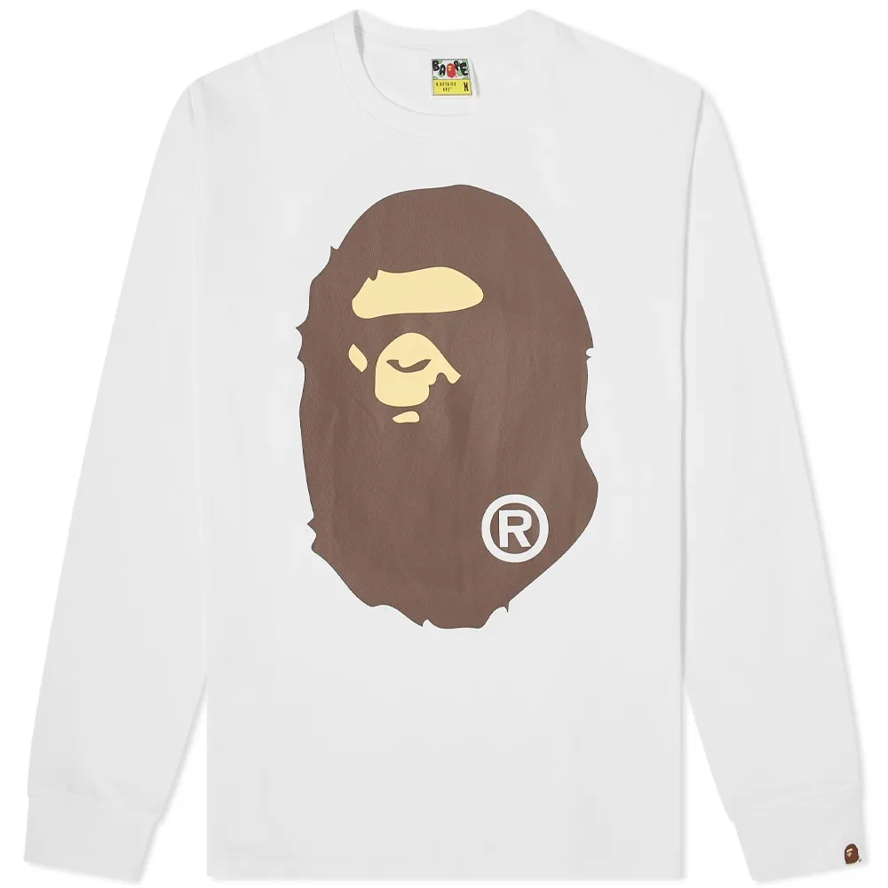 BAPE Long Sleeve Big Ape Head Tee