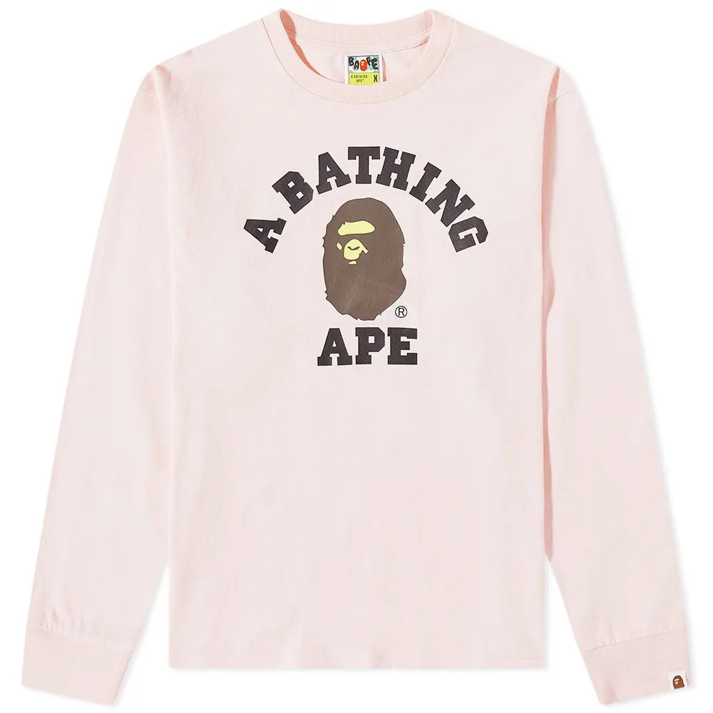 BAPE Long Sleeve College Tee