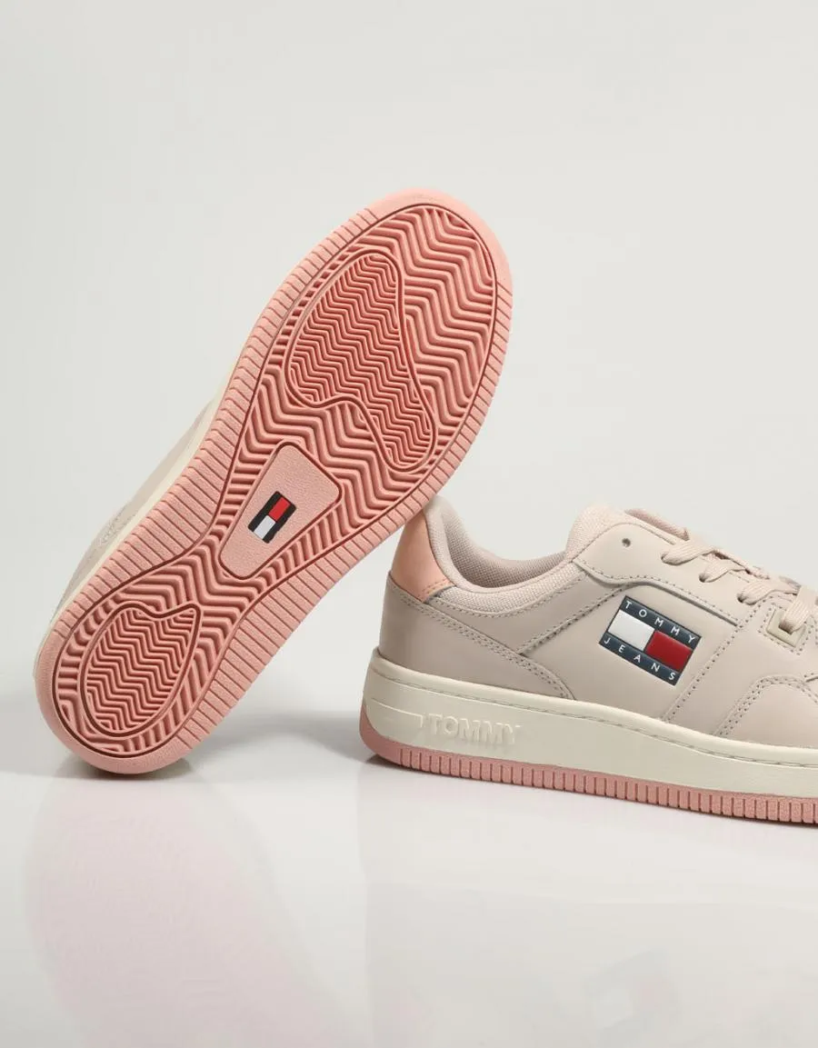  baskets TOMMY HILFIGER Tommy Jeans Retro Basket Wmn en Beige 79946