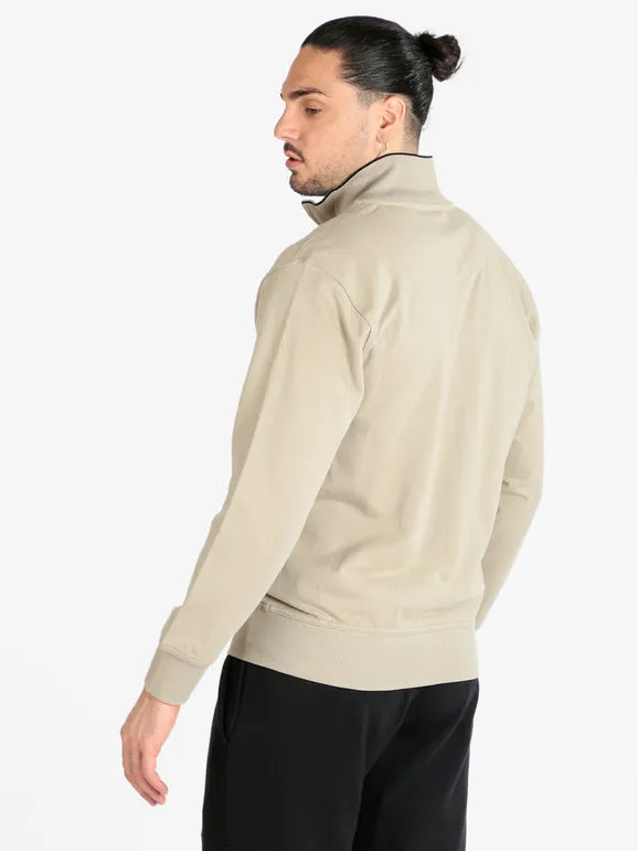 Be Board Sudadera ligera de algodón de hombre con cremallera