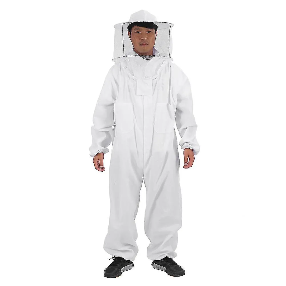 Beekeeping Suit Full Body Protective Equipment with Hat - Professional Beekeeper Gear