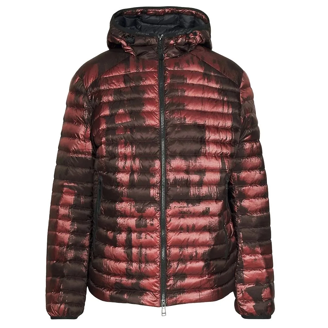 Belstaff Abstract Airframe Lava Red Down Filled Jacket