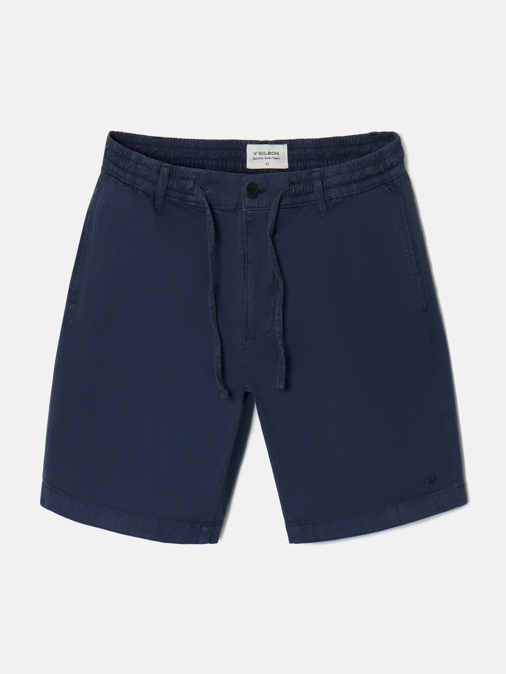 Bermuda jogger silbon azul marino