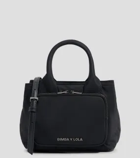 Bimba y Lola Bolso Satchel Negro Mujer