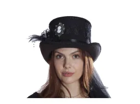 Black fancy lady Hat