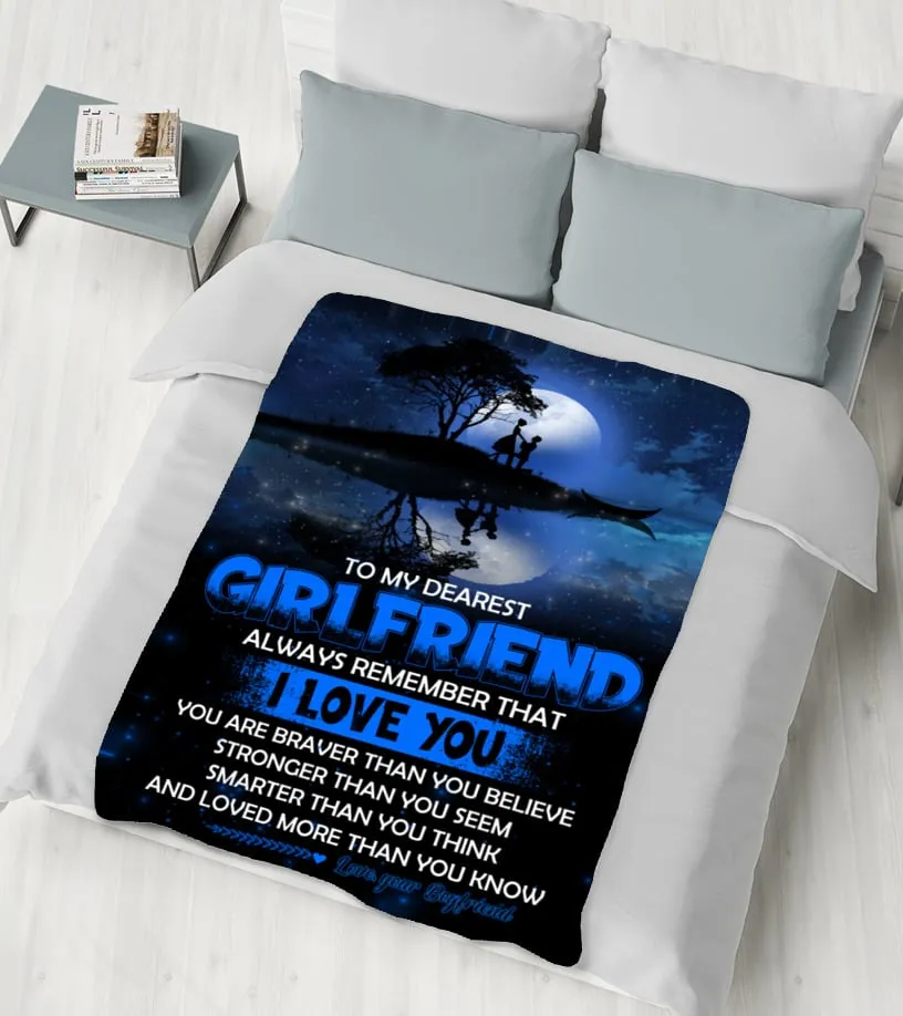 Blanket for girlfriend Valentine's day gift Birthday's gift for girlfriend Blanket for love d155 Manta suave 152 x 203 c