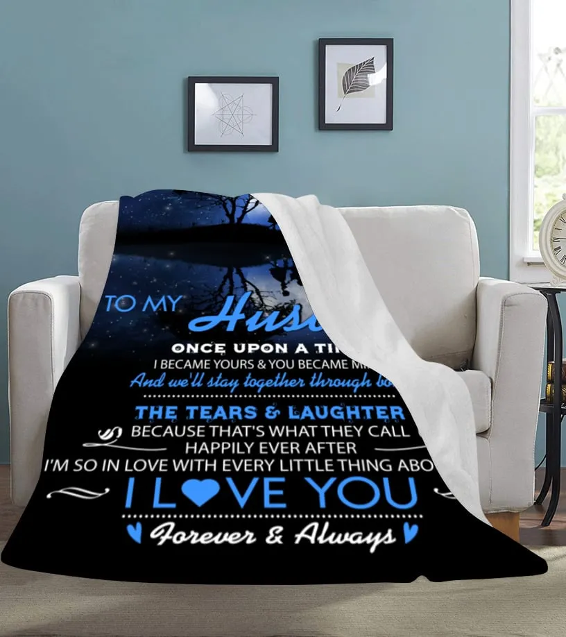 BLANKET FOR HUSBAND VALENTINE'S DAY GIFT Manta suave 152 x 203 cm