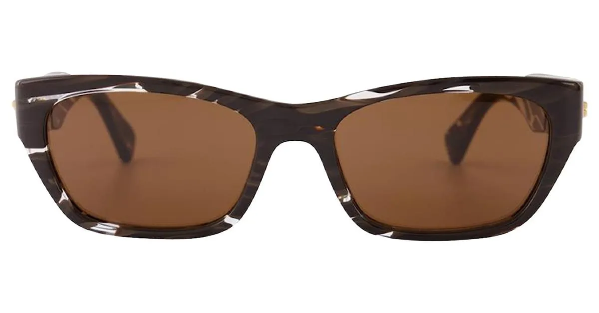 Bottega Veneta Gafas De Sol En Acetato Marrón Castaño 