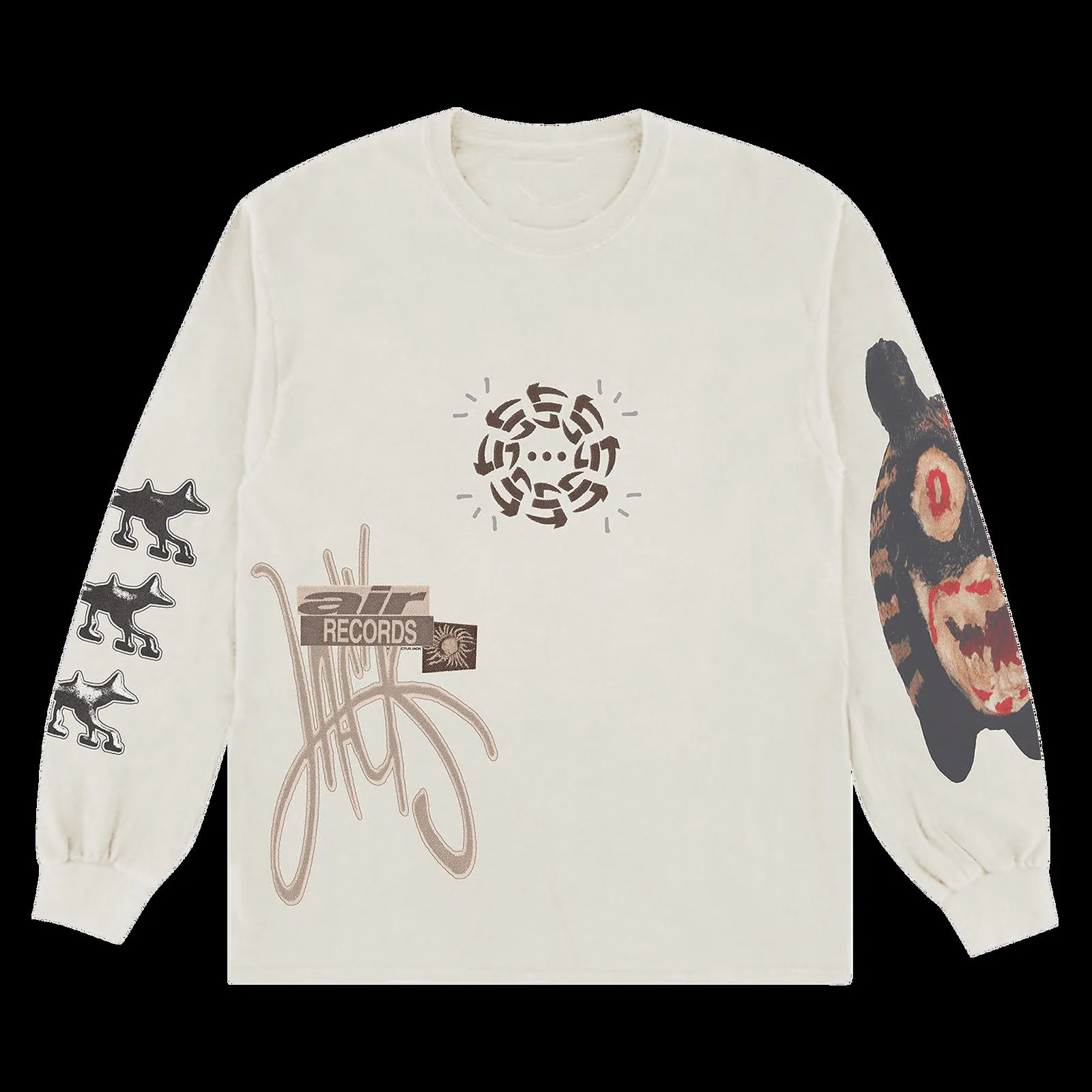 Cactus Jack by Travis Scott Air Records Long-Sleeve Tee