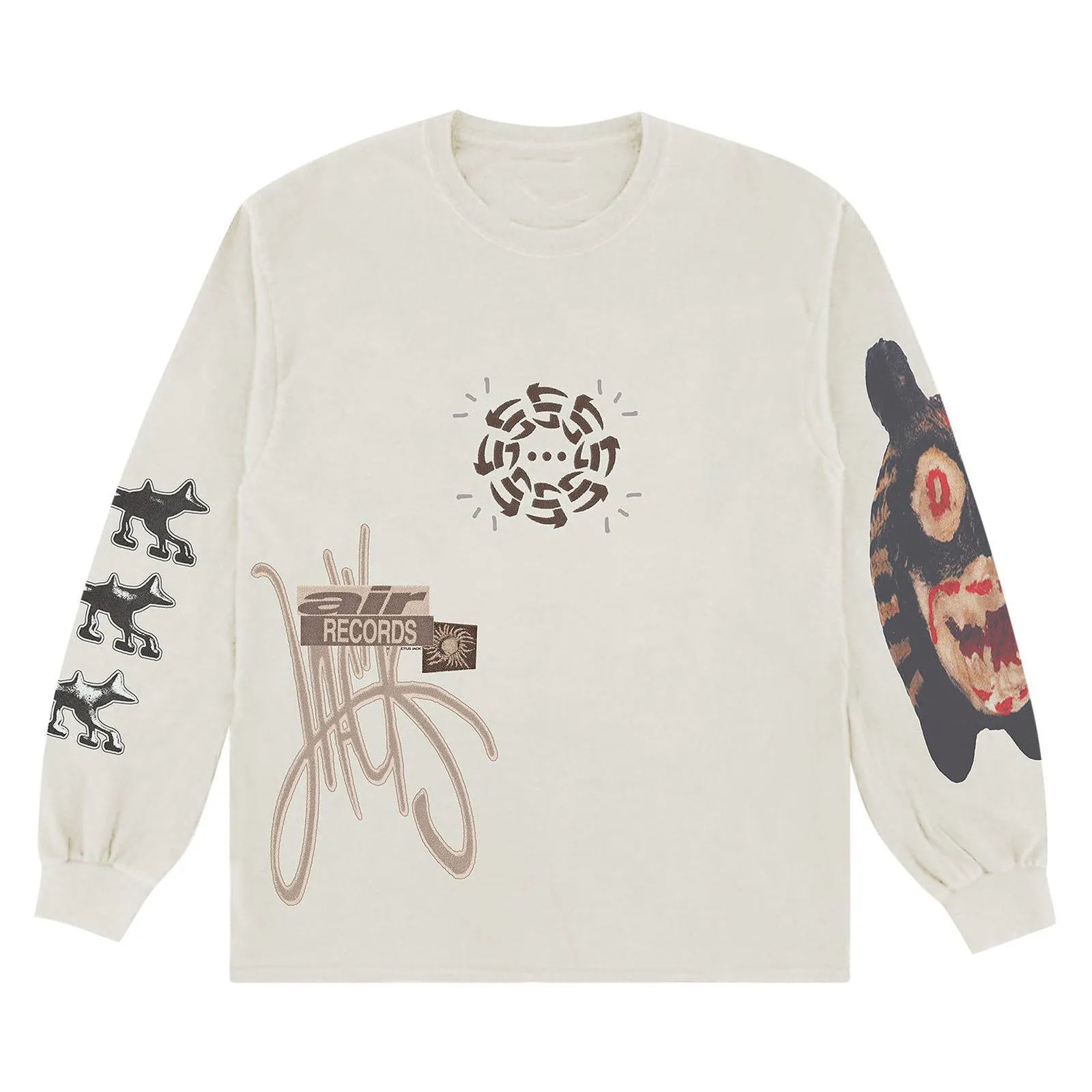 Cactus Jack by Travis Scott Air Records Long-Sleeve Tee