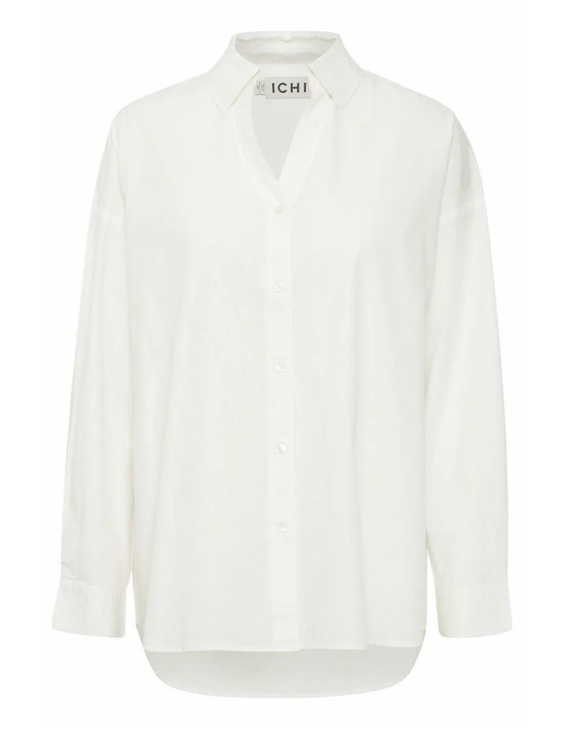 CAMISA HOLGADA DE VESTIR BLANCA ICHI ESTAMA