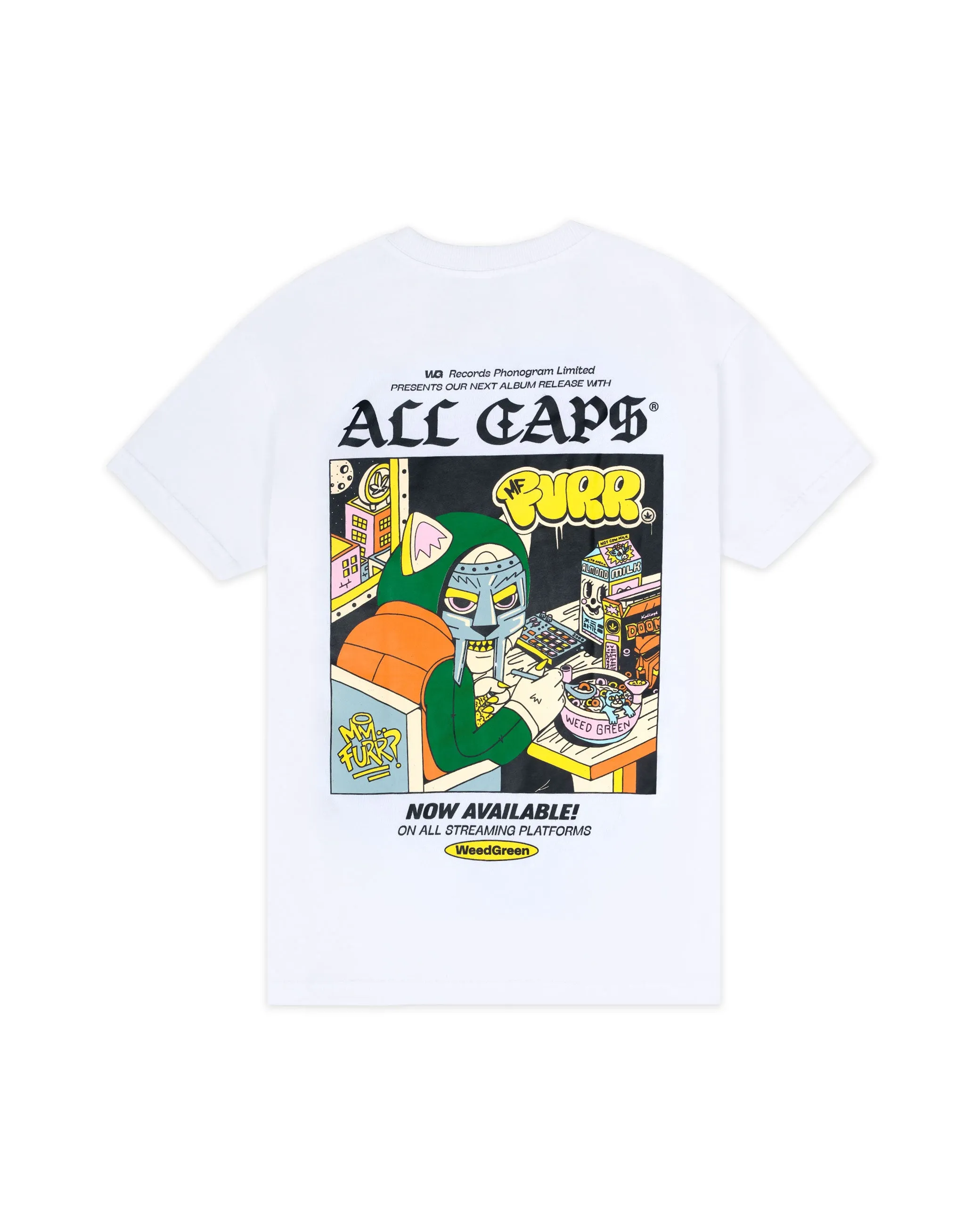 CAMISETA ALL CAPS MIX TAPE BLANCO