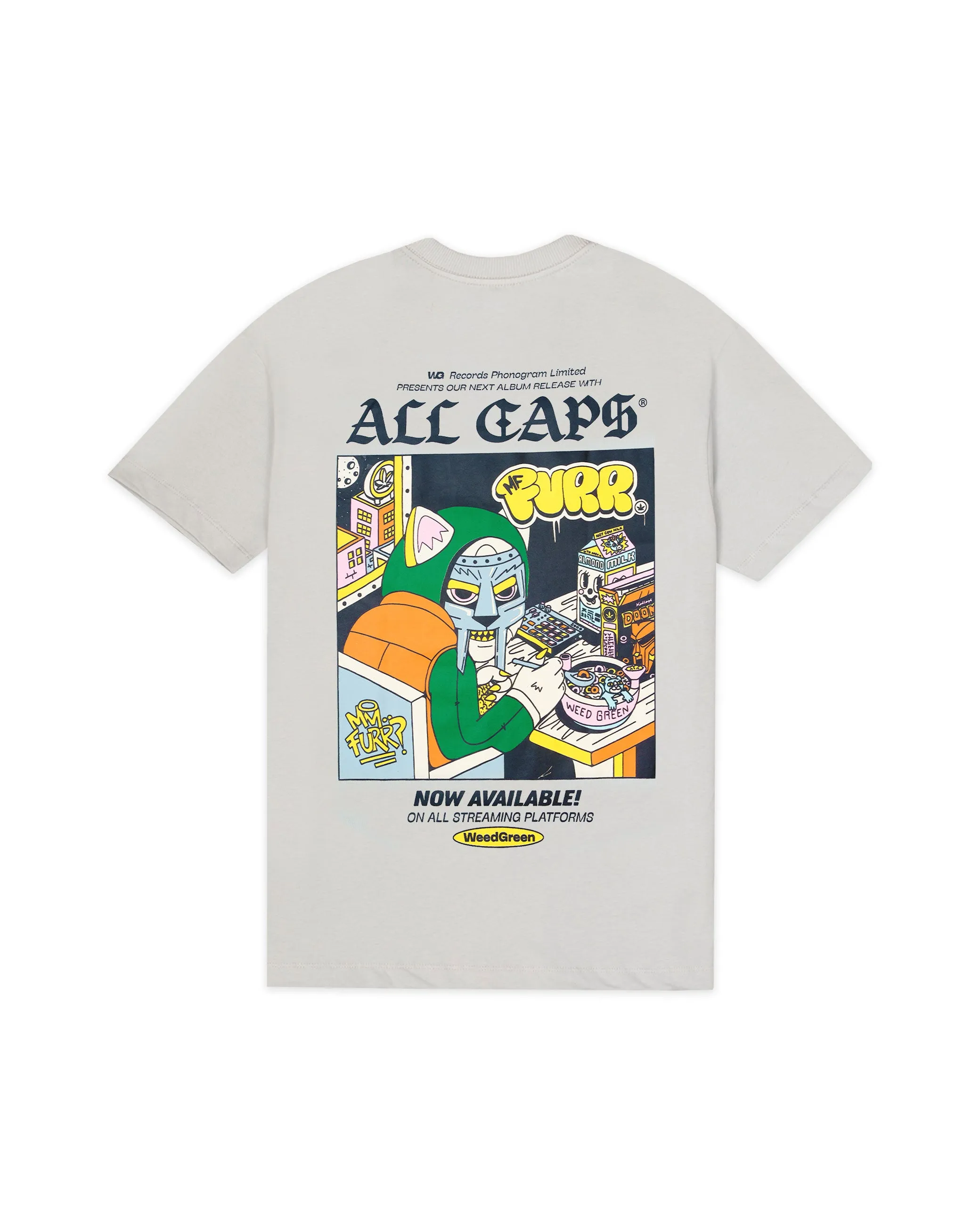 CAMISETA ALL CAPS MIX TAPE GRIS