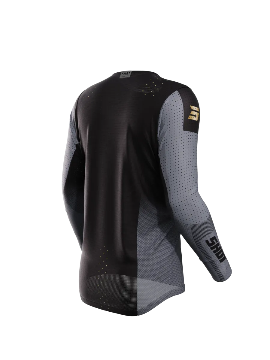 Camiseta de Cross Shot Aerolite Honor Negro-Dorado