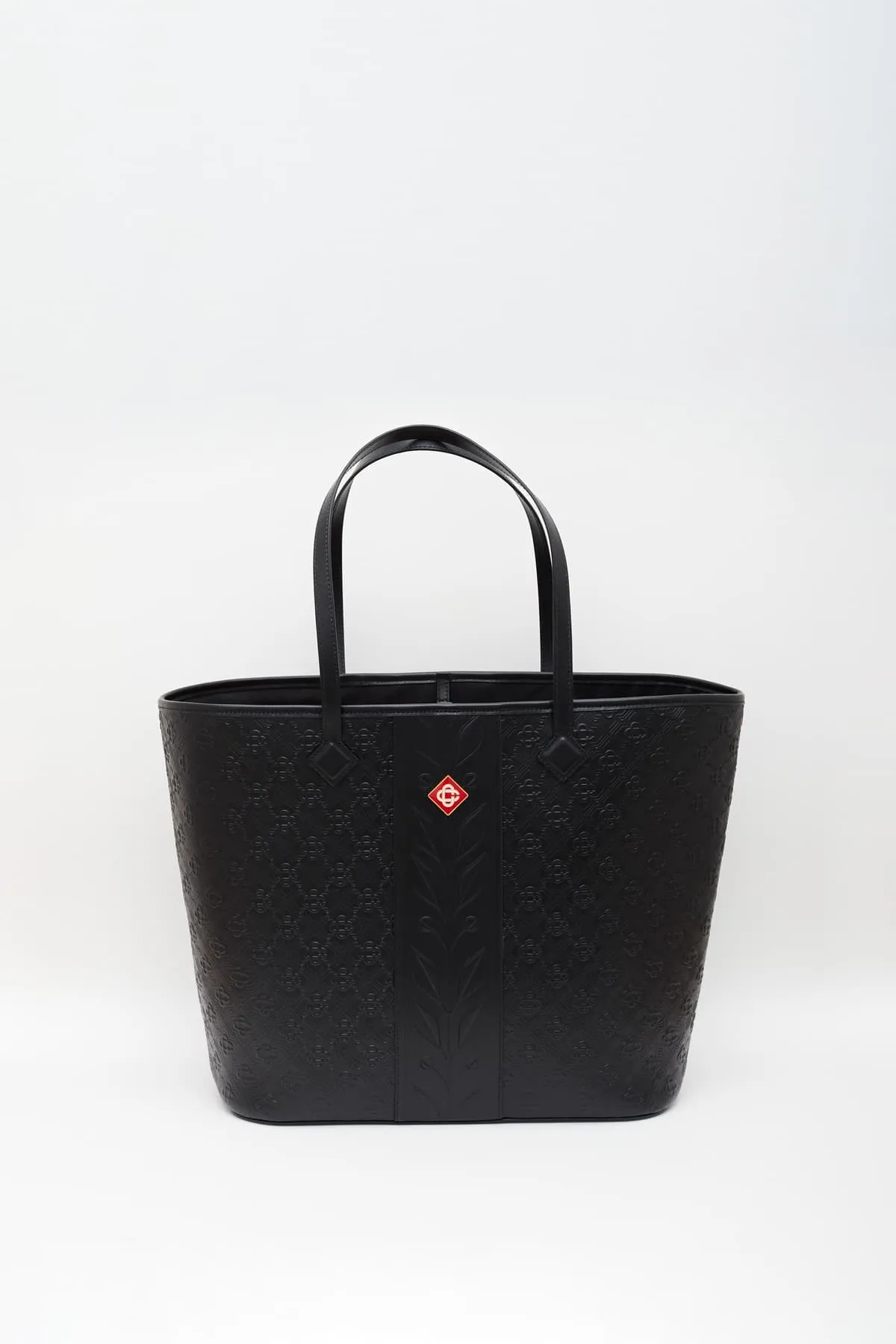 CASABLANCA BLACK EMBOSSED TOTE