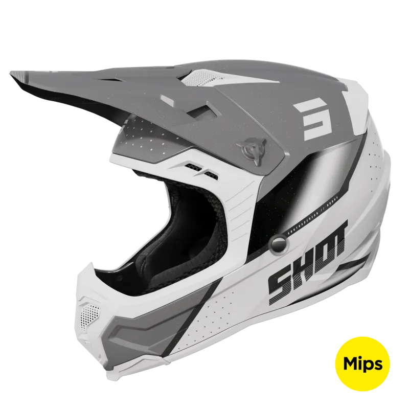 Casco de Cross Shot Core Honor Gris Perlado