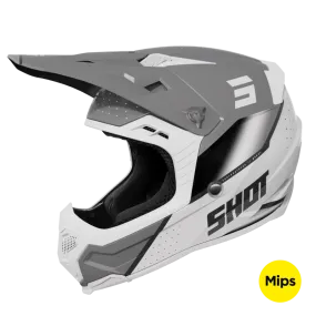 Casco de Cross Shot Core Honor Gris Perlado