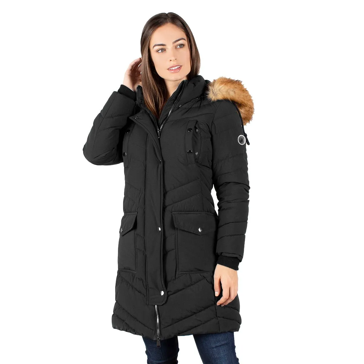 Chamarra Larga Parka Mujer Premium