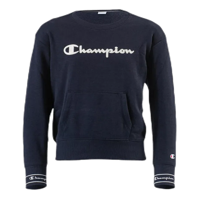 Champion Girls Crewneck Sweatshirt Blue