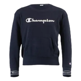 Champion Girls Crewneck Sweatshirt Blue